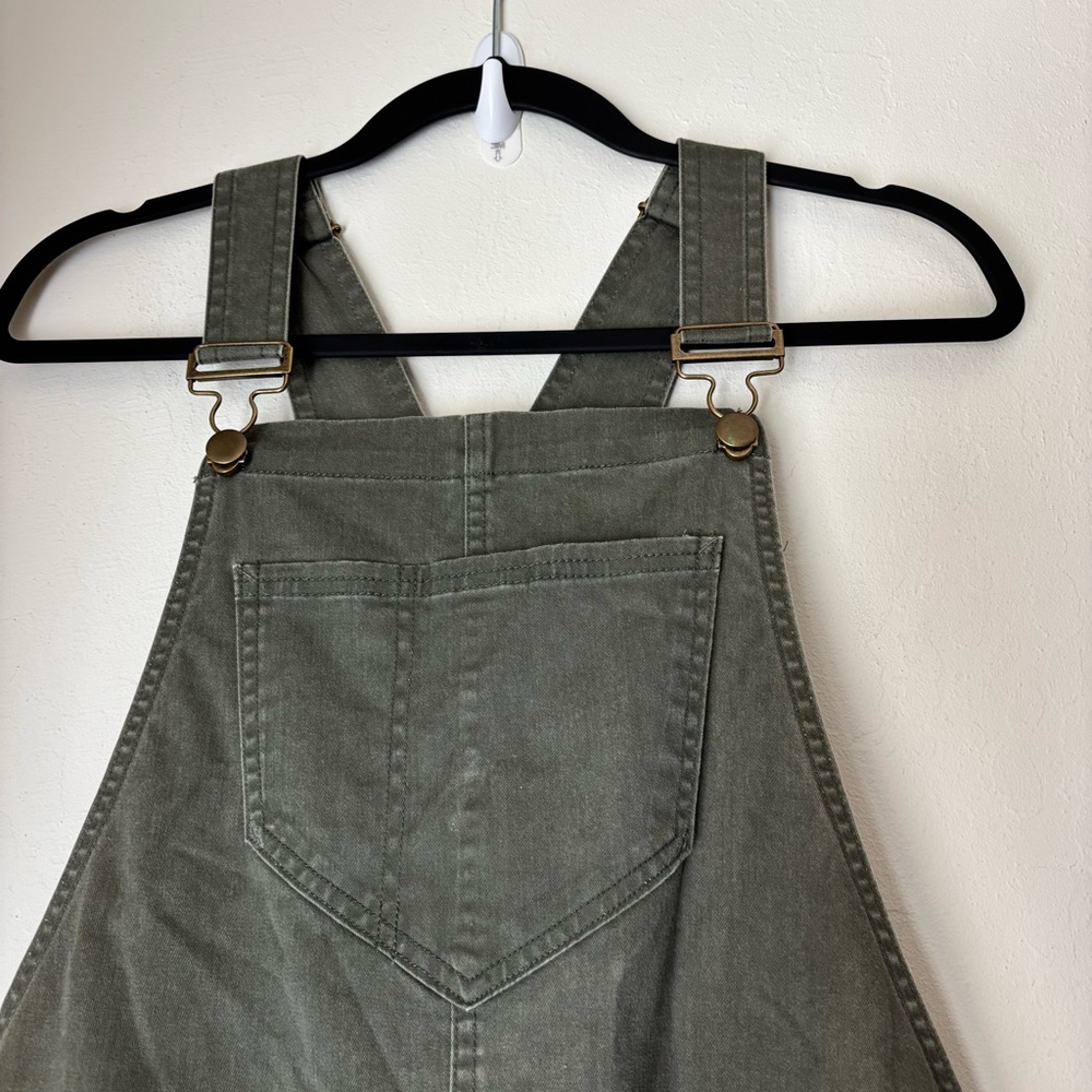 Toad & Co. Cottonwood Overall Size Medium Green Organic Cotton Blend Outdoor - Picture 4 of 11